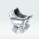 925 Ayar Gümüş Bebek Arabası Charm Model:1539