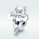 925 Ayar Gümüş Meow Charm Model:874